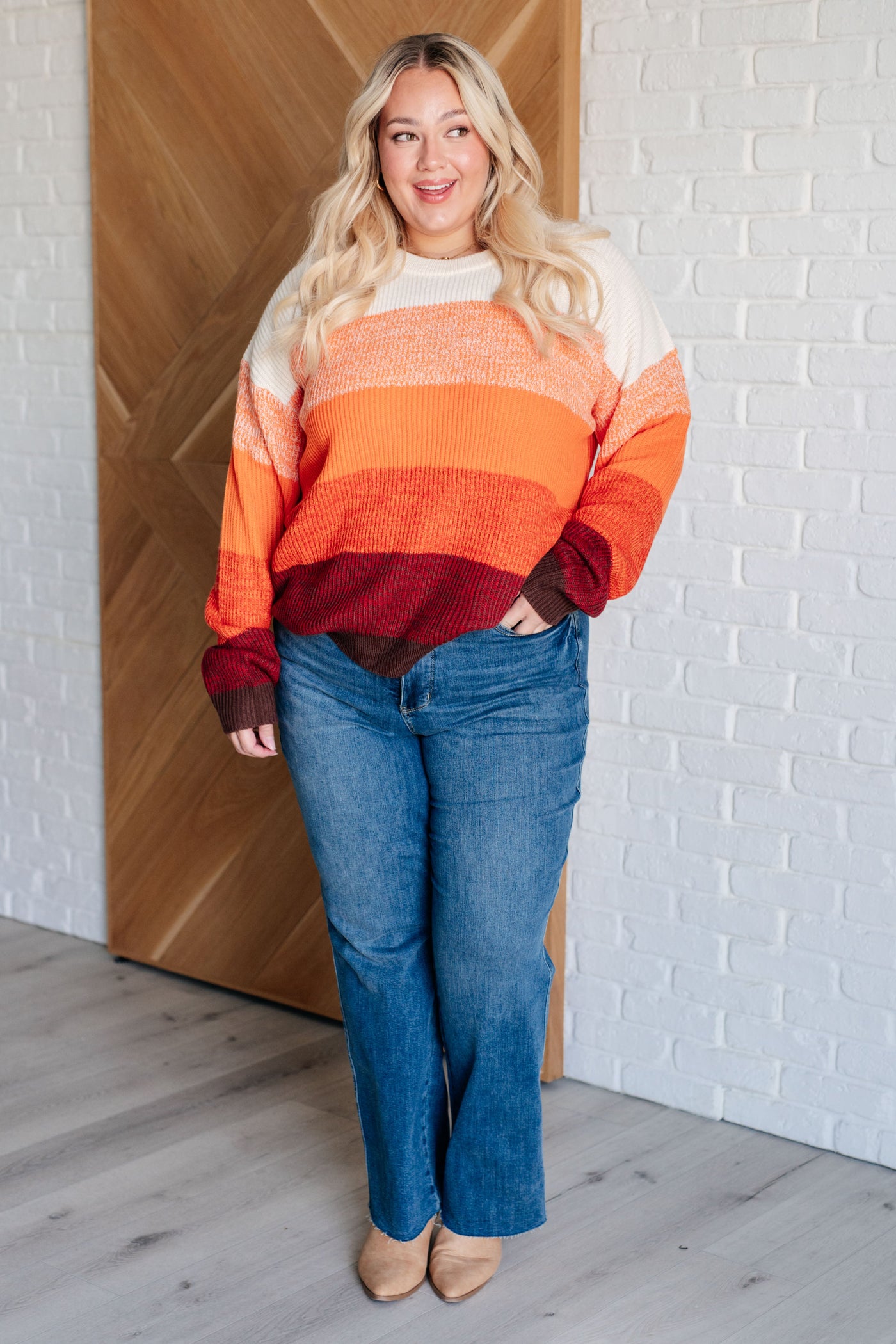 All Too Well Color Block Sweater