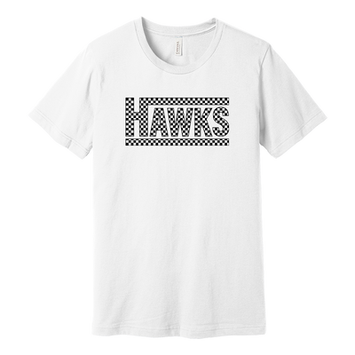 Checked In Black Tee