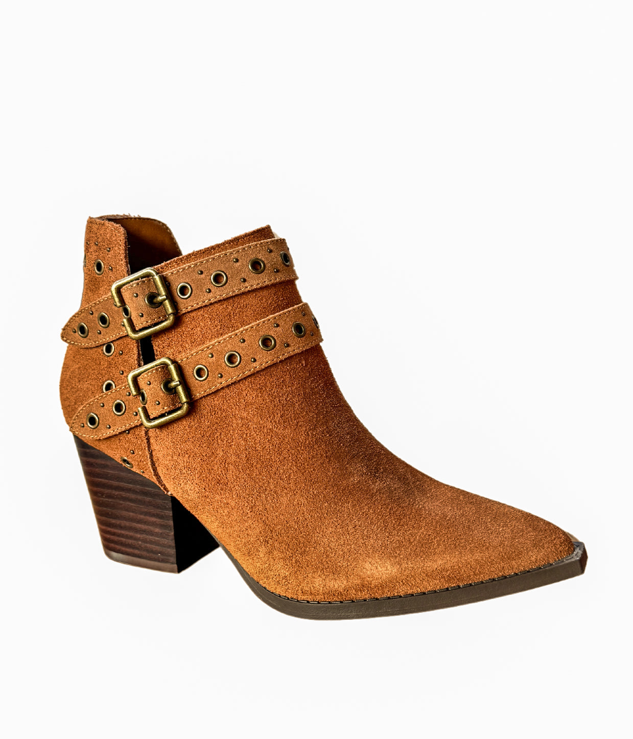 Elsa Leather Ankle Boot in Tan