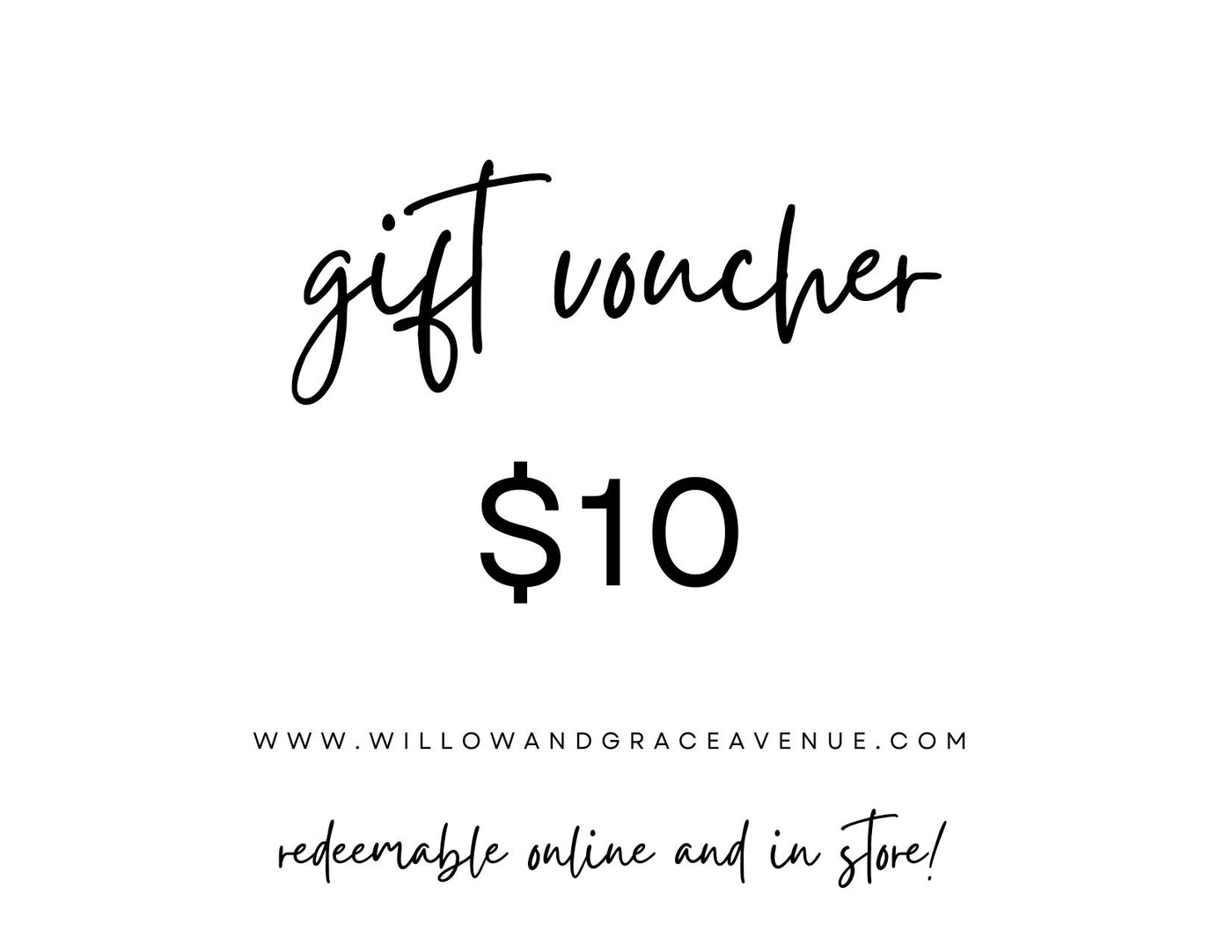 Willow & Grace Avenue Gift Card