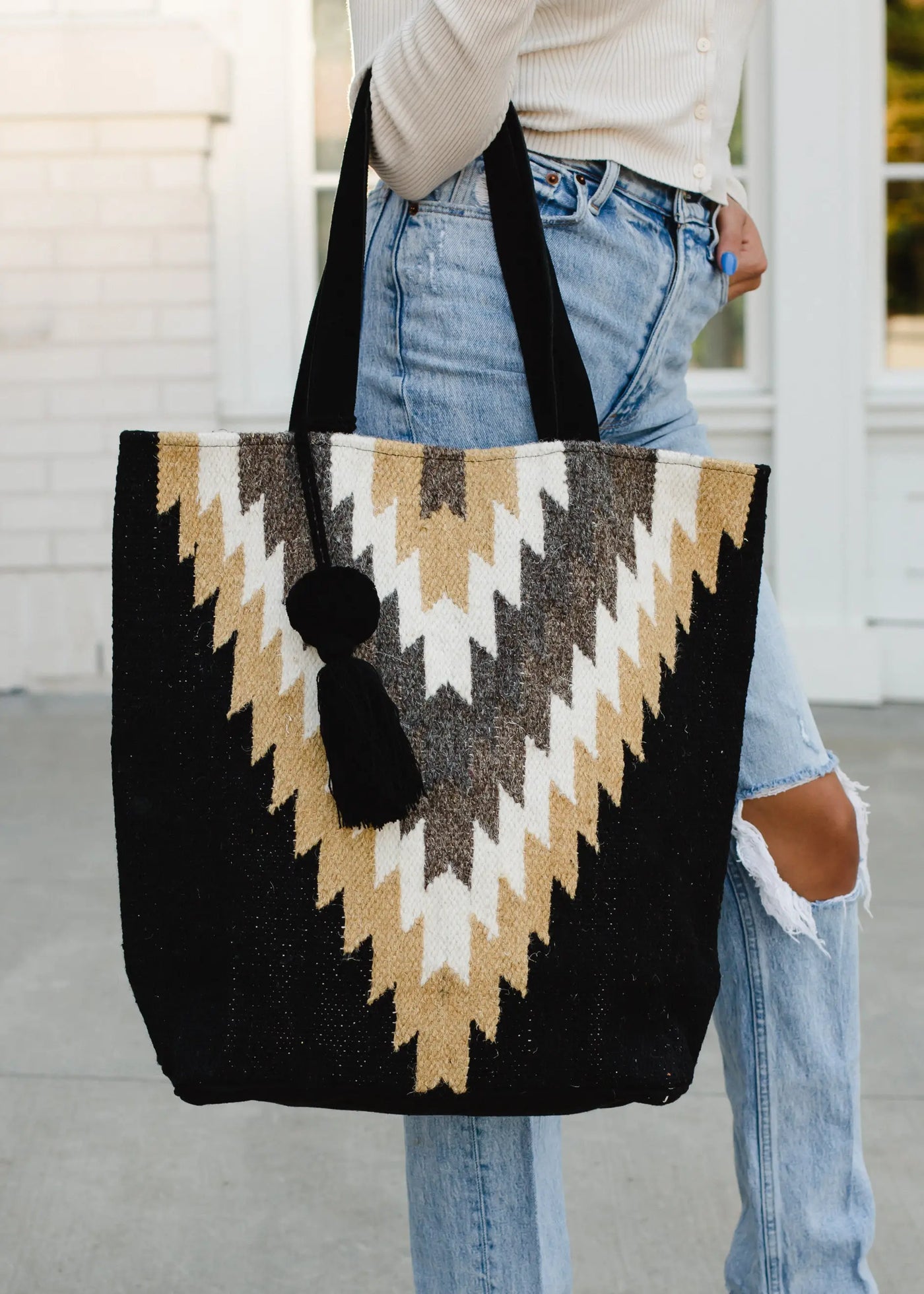 Woven Oversized Tote